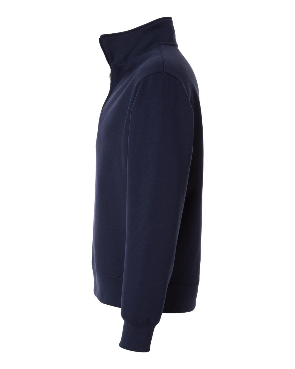 Unisex navy blue Quarter-Zip Pullover Sweatshirt