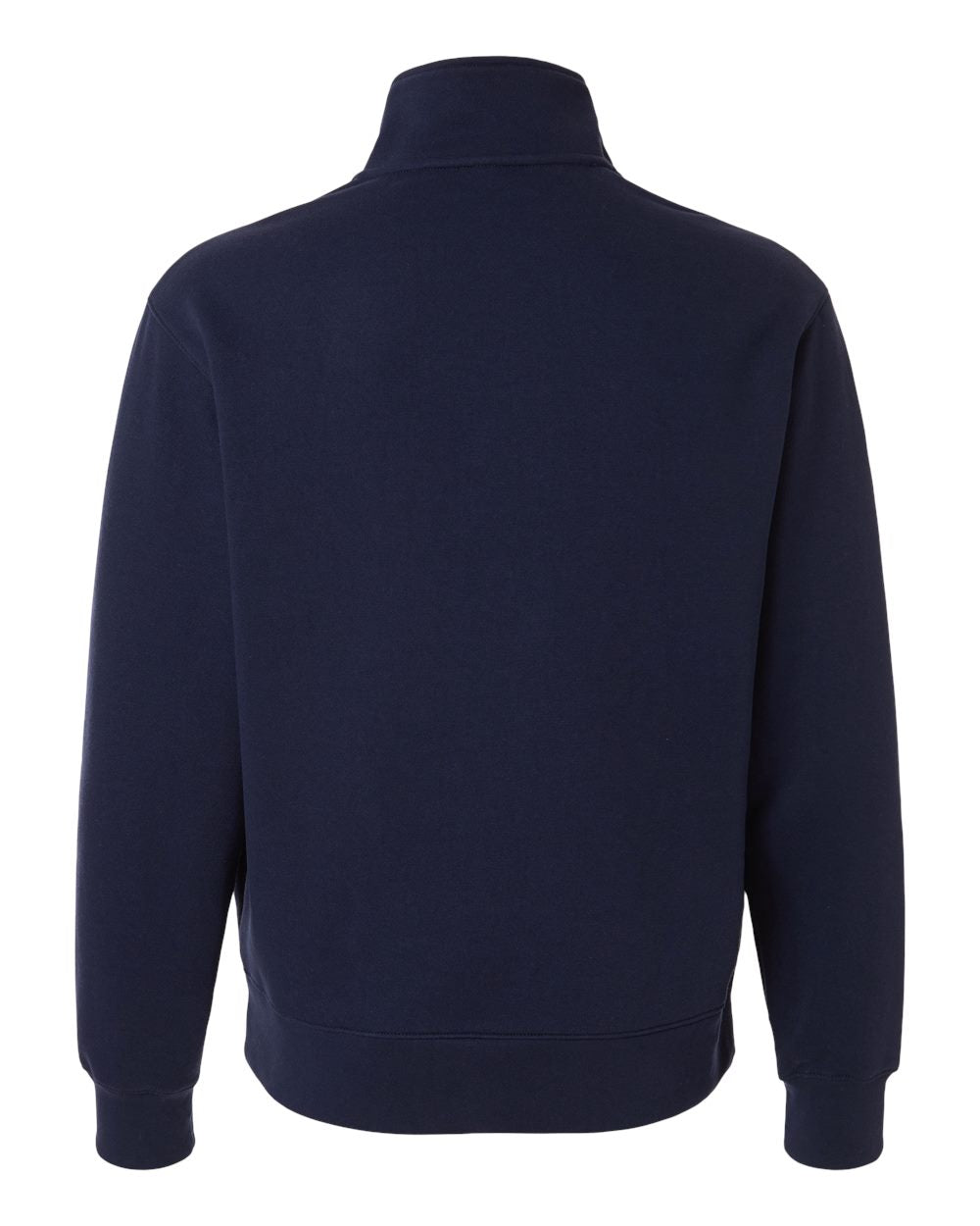 Unisex navy blue Quarter-Zip Pullover Sweatshirt