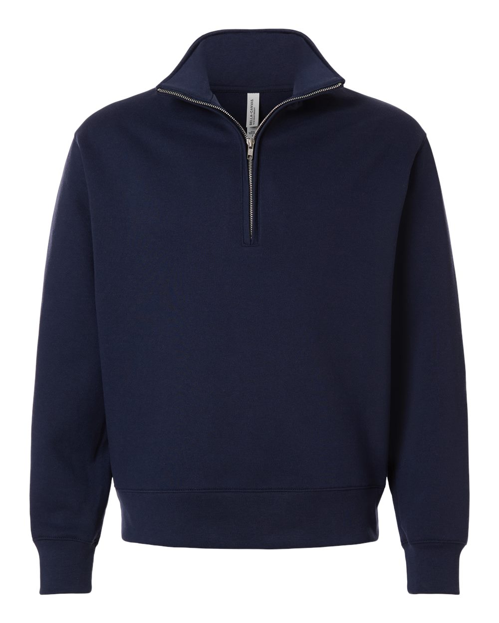 Unisex navy blue Quarter-Zip Pullover Sweatshirt