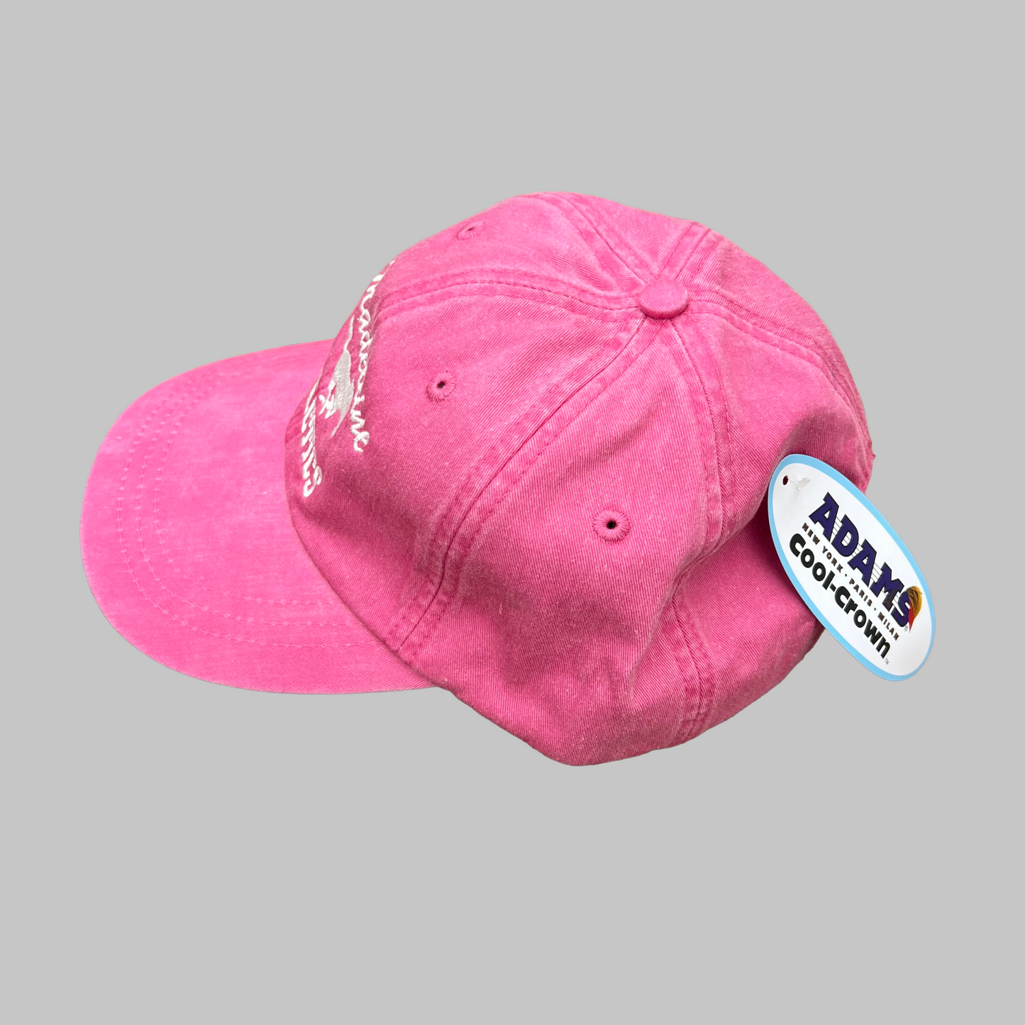 Madeleine Athletics Pink pigment dyed  adjustable baseball hat