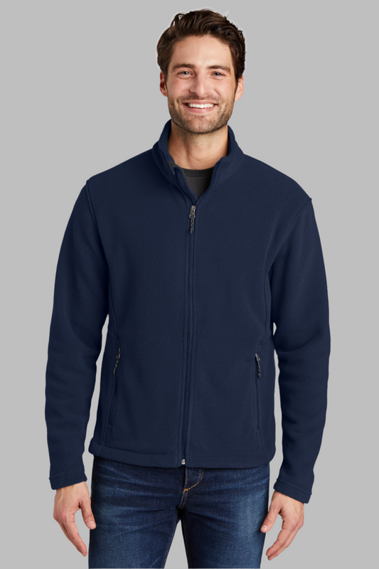 Adult Men Navy Blue Fleece Jacket