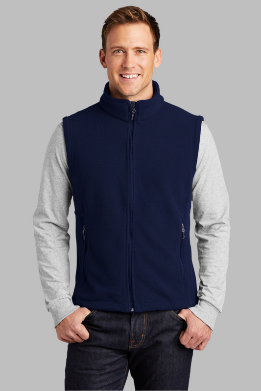 Adult Men Navy Blue Fleece Vest