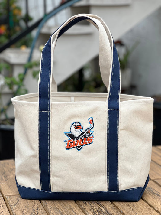 San Diego Gulls ice hockey  heavy weight canvas resort tote bag