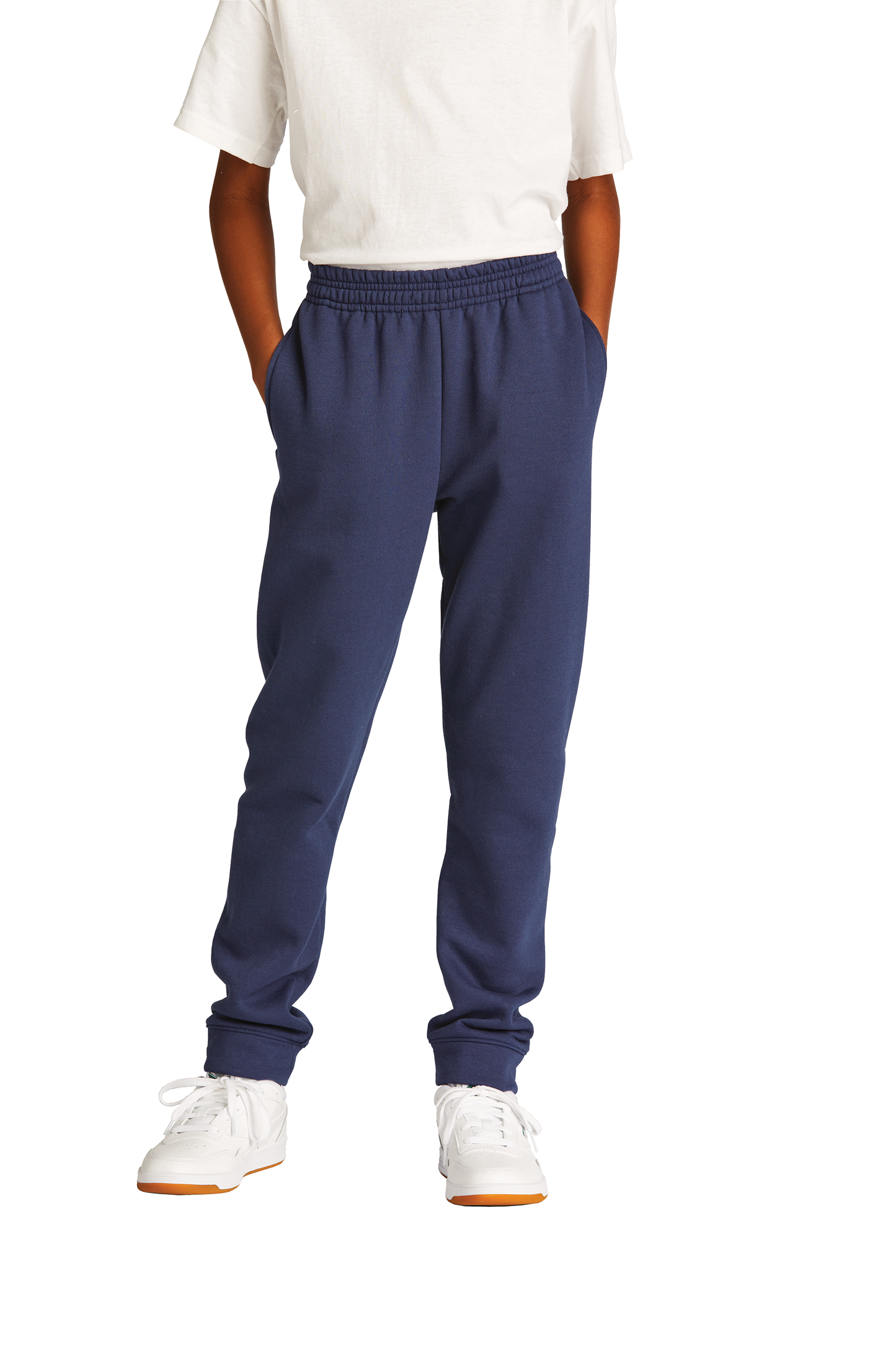 Youth Navy Blue Fleece Jogger Sweatpants