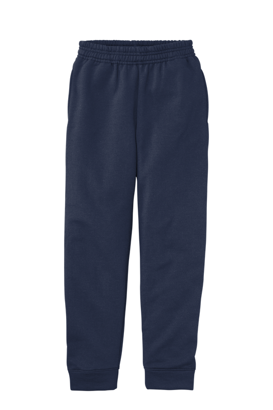 Youth Navy Blue Fleece Jogger Sweatpants