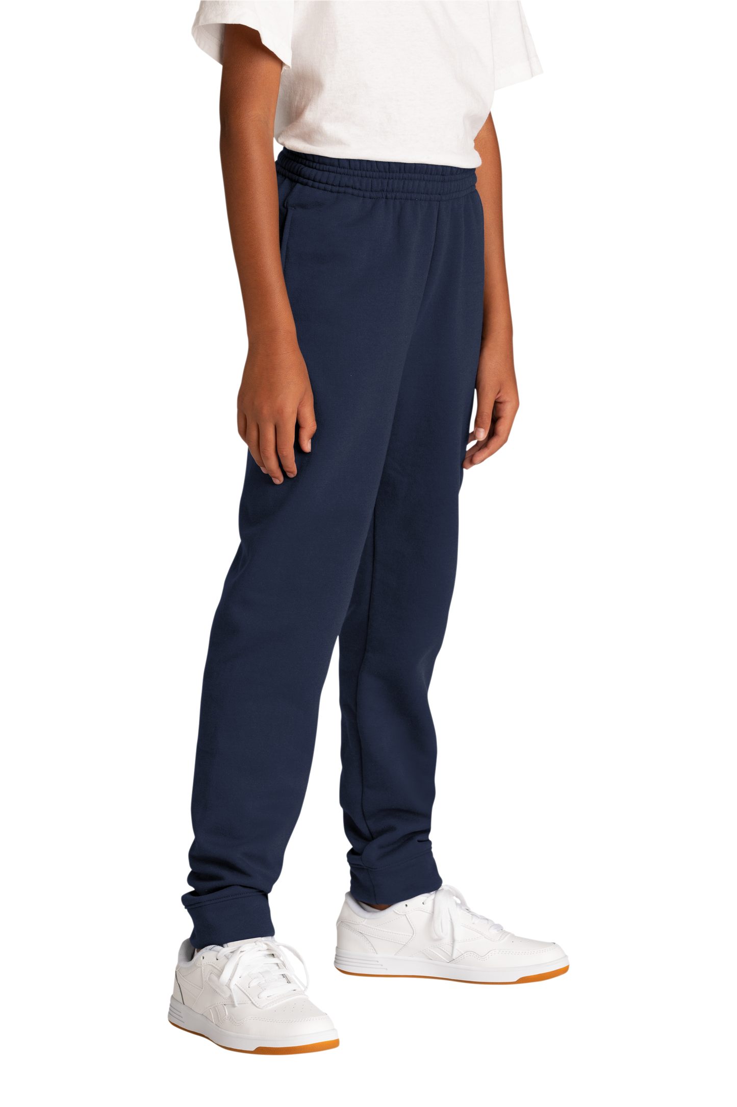 Youth Navy Blue Fleece Jogger Sweatpants