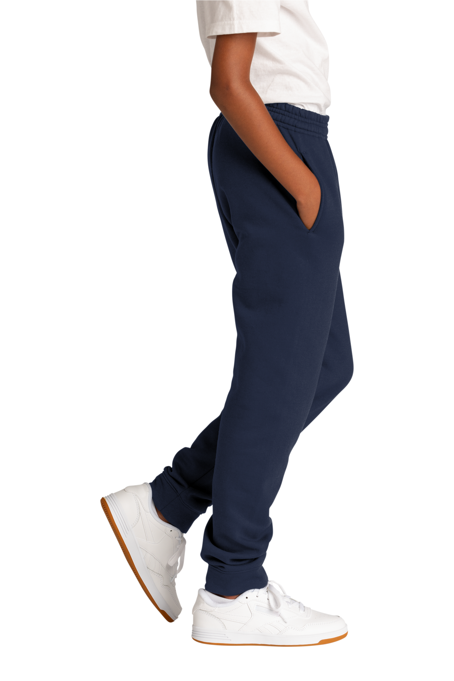 Youth Navy Blue Fleece Jogger Sweatpants