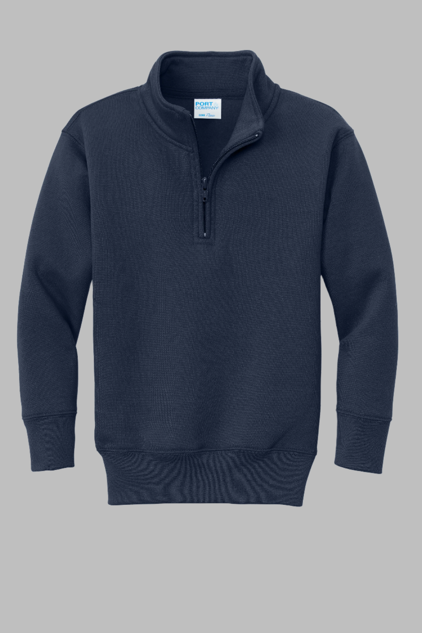 Youth Navy Blue Quarter-zipper pullover Sweatshirt