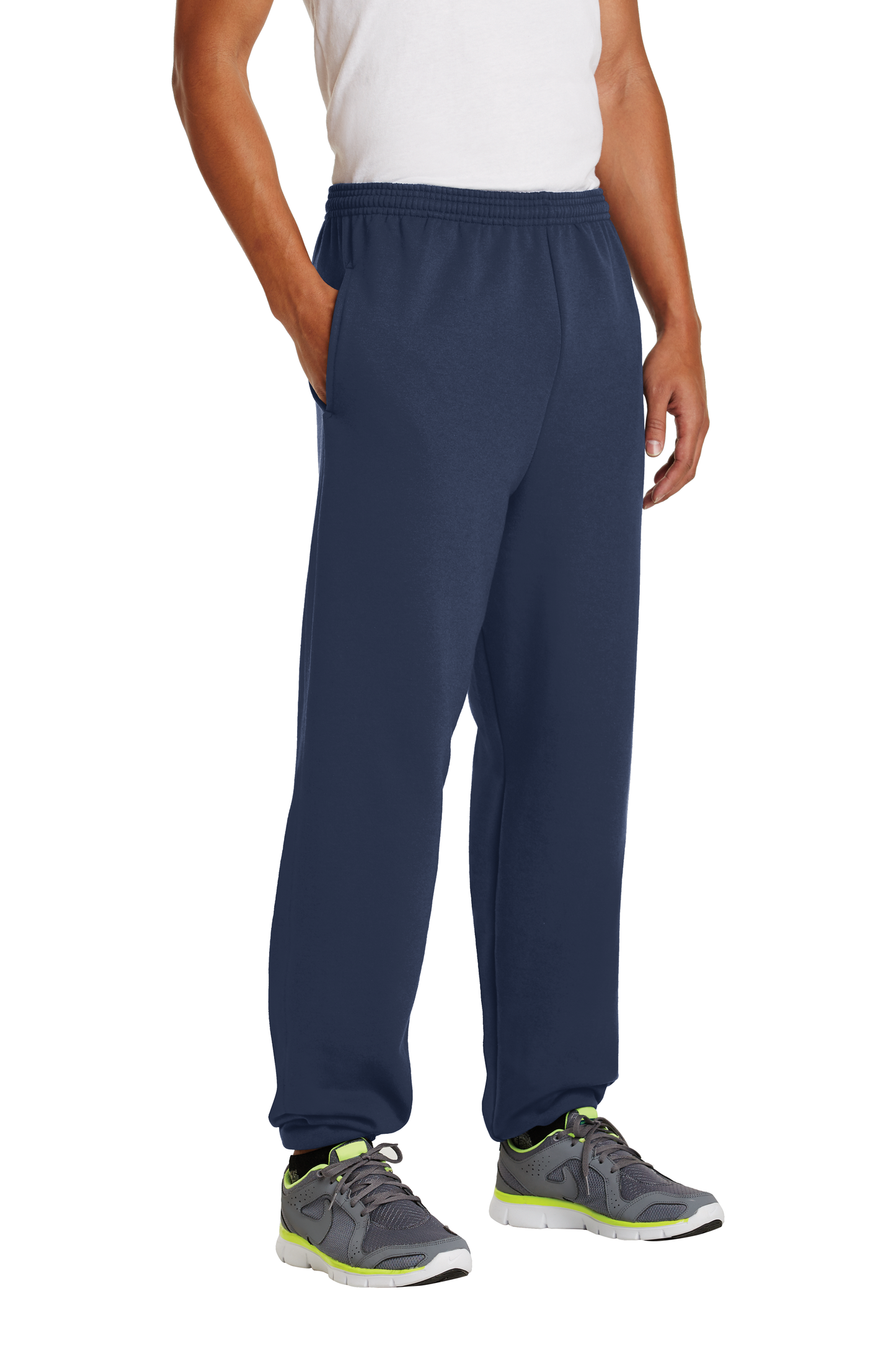 Adult unisex Navy Blue Fleece Sweatpants