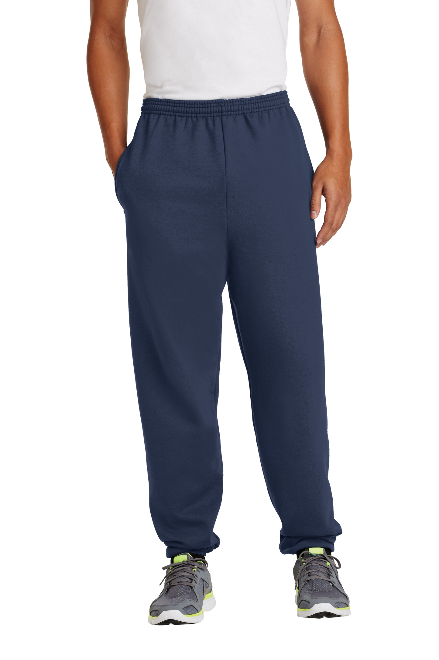 Adult unisex Navy Blue Fleece Sweatpants