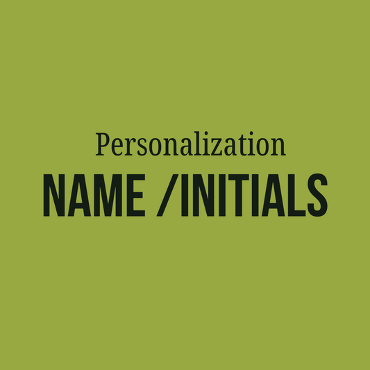 Personalization with Names or Initials