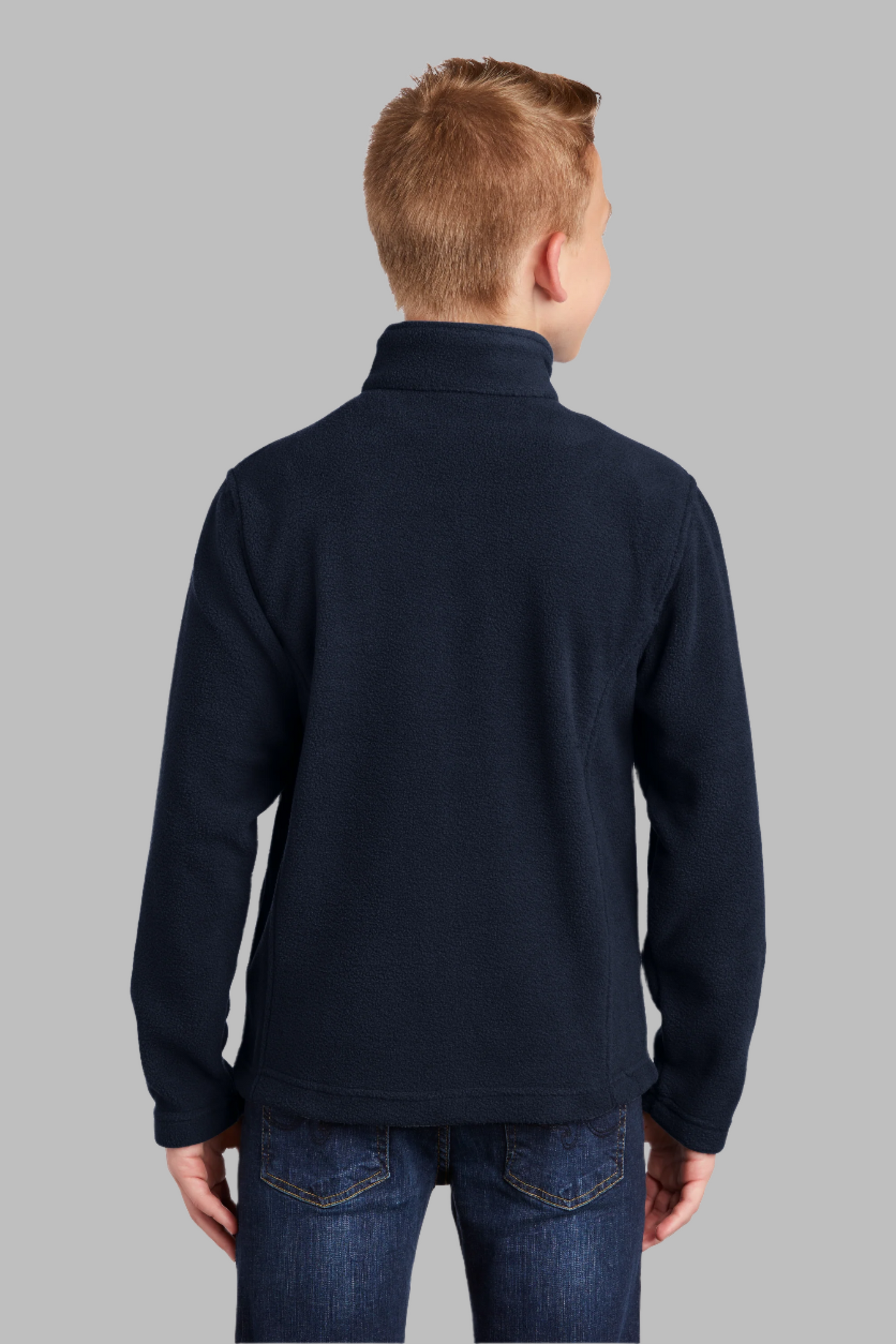 Youth Navy Blue Fleece Jacket